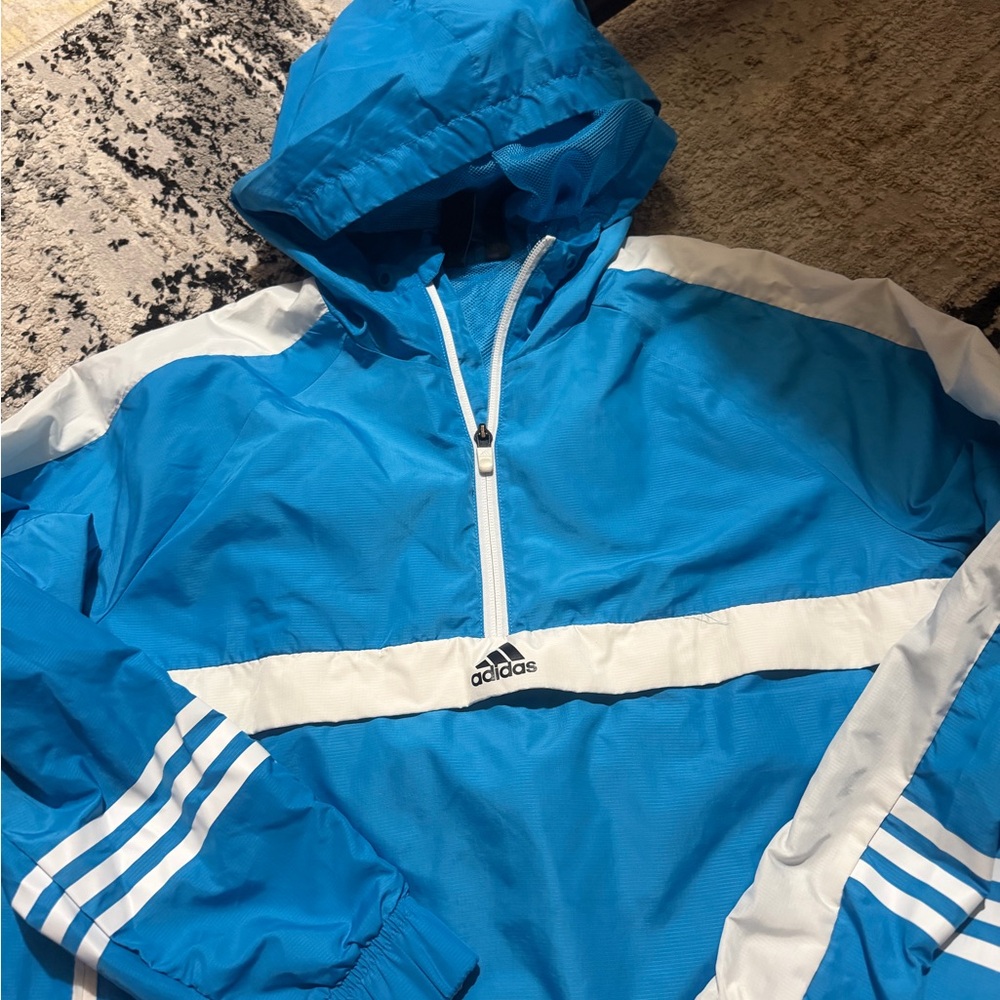 adidas Blue and White Jacket